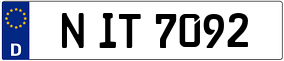 Trailer License Plate